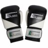 Boxhandschuhe Black & White aus Kunstleder mit zweifarbigem Design, Deutschland.