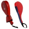 Schlagpolster Kick Pads Typ Double in Rot aus strapazierfähigem PU, ergonomisch geformt.