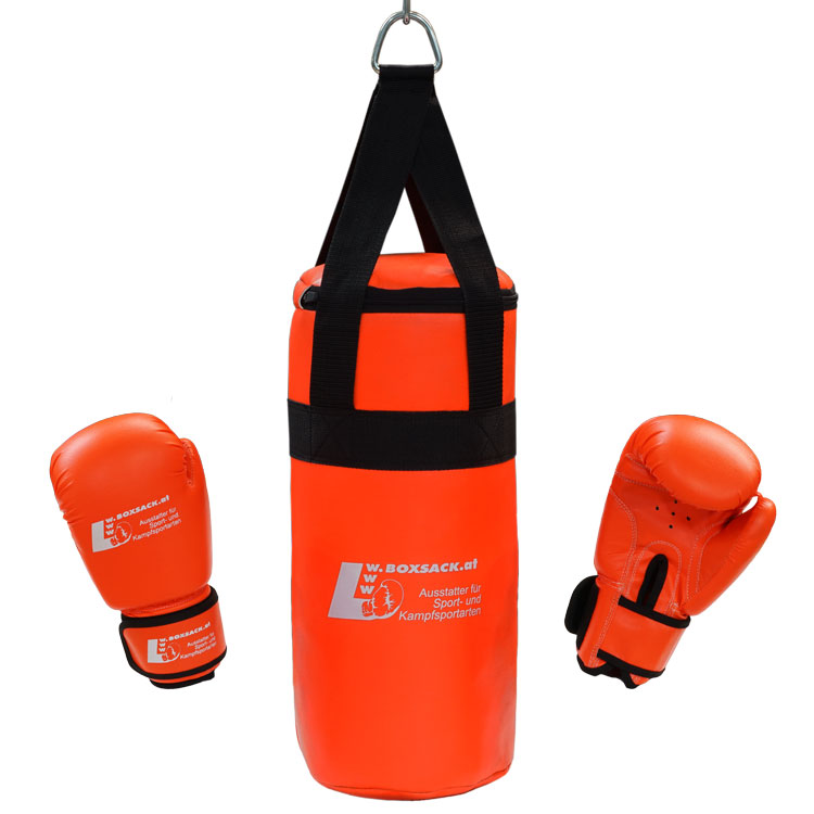 Boxsack Set Junior mit Boxhandschuhe - Aktionspreis