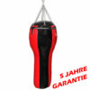 Uppercut-Boxsack in rot-schwarz mit 5 Jahren Garantie, ideal für Profi-Training im Studio.