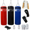Boxsack Giga Paket mit gefülltem Boxsack, Handschuhen, Halterung und Springseil, 5 Jahre Garantie, ideal für Deutschland.