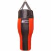Robuster Boxsack UPPERCUT aus dickem Rindsleder in Schwarz/Rot, ungefüllt, 150 cm lang, perfekt für Deutschland.