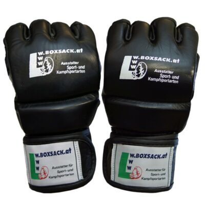 MMA Handschuhe Schwarz Grau in verschiedenen Größen Bild c