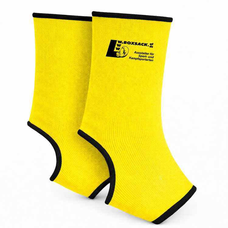 Fußgelenkbandagen Knöchelschoner Neon elastisch Gelb