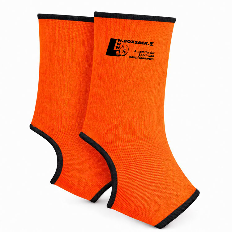 Fußgelenkbandagen Knöchelschoner Neon elastisch Orange
