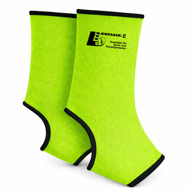 Fußgelenkbandagen Knöchelschoner Neon elastisch Grün