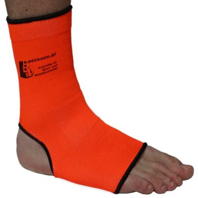 Knöchelschoner Fersenschoner Fußgelenk Bandagen elastisch in Neon Orange