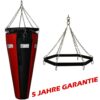 Profi Boxsack CONE mit Haltering und Ketten, 150 cm hoch, geeignet fĂĽr Uppercut-Training in Deutschland.