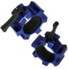 Aluminium-Schnellverschluss für Olympia Hantelstangen (50/51mm) in Blau – extra starker Halt.