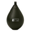 Schwarze Echtleder-Speedball für effektives Boxtraining, ideal für schnelle Schläge und Reaktionsverbesserung.