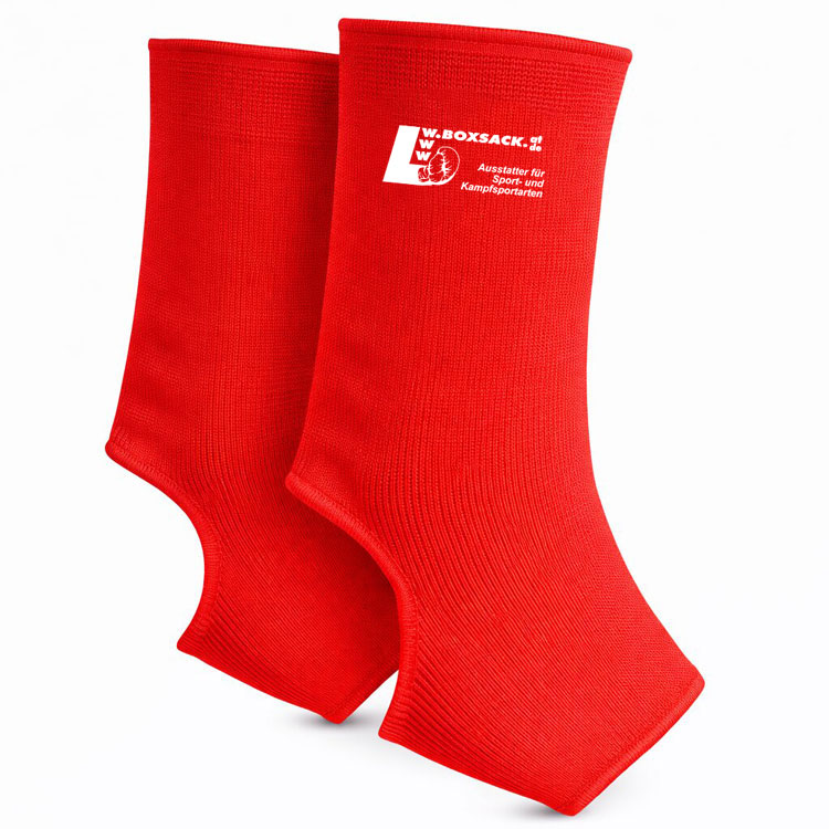 Knöchelschoner Fersenschoner Fußgelenkbandagen elastisch Rot