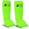 Schienbeinschoner Neon - Ristschutz - elastisch – gepolstert Neon-Grün