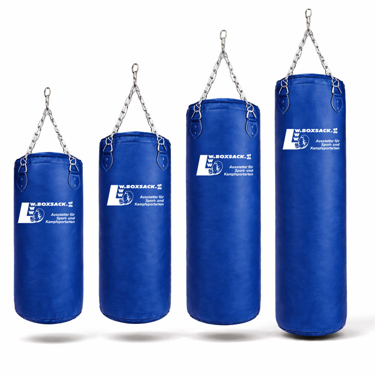 Leder Boxsack Pro Line - Blau