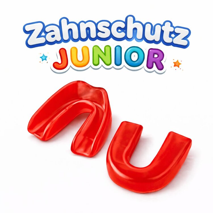 Zahnschutz JUNIOR Rot mit Dose